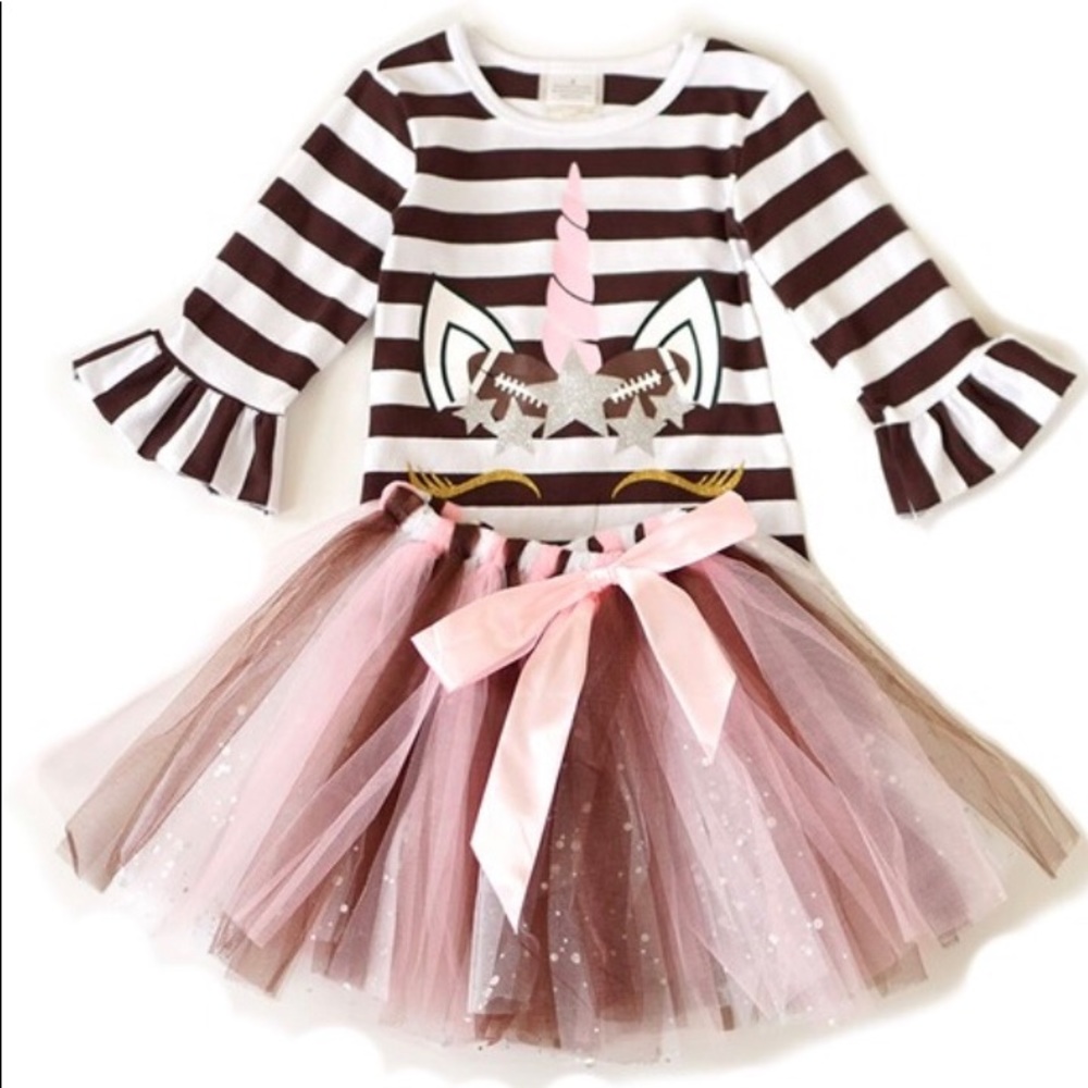 ✨SOLD✨ 2-PC Football Tutu Set, NWOT